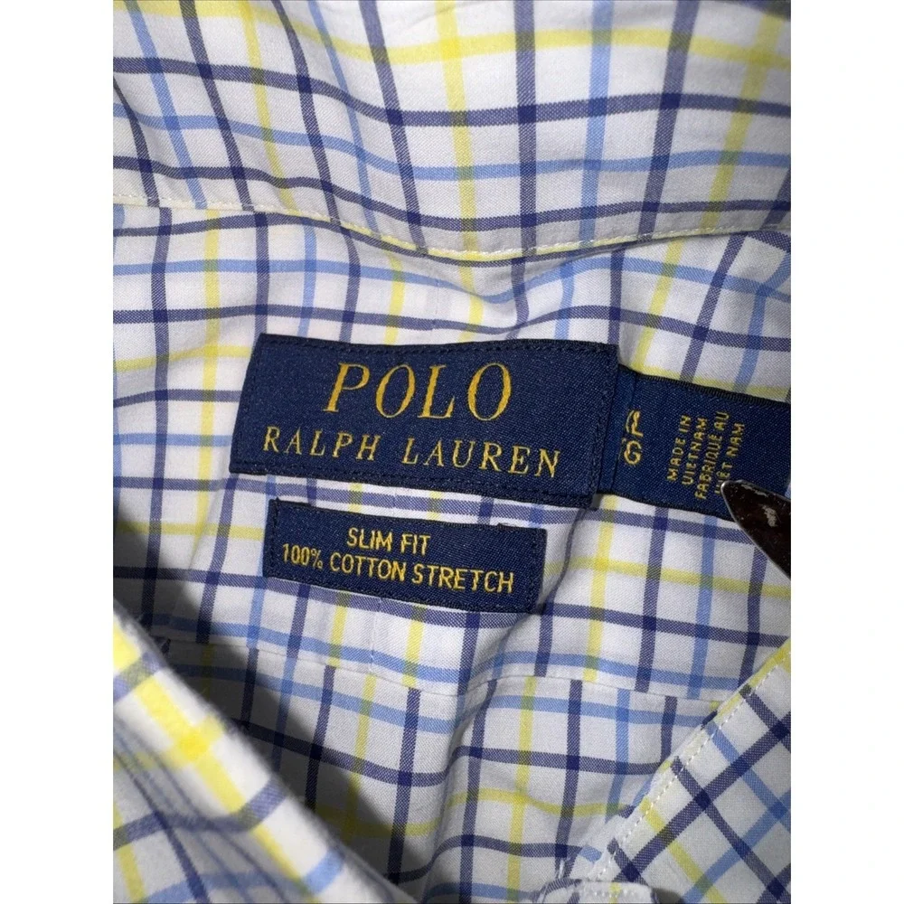 Polo Ralph Lauren Men's Long Sleeve‎ XL Slim Fit 100% Cotton Stretch Preppy